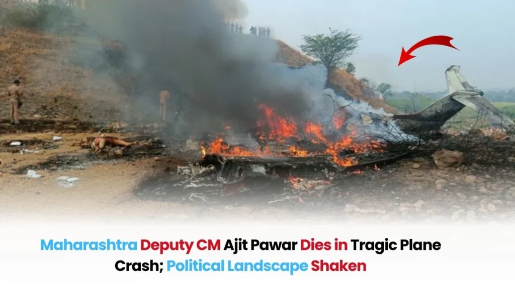 End of an Era: Maharashtra Deputy CM Ajit Pawar Dies in Tragic Plane Crash; 4 Others Killed